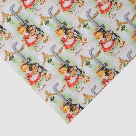 Retro  broekpartij tissuepapier (Detail)