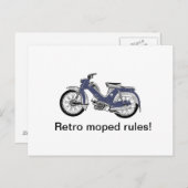 Retro bromfiets briefkaart (Voorkant / Achterkant)