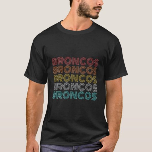 Retro  Broncos T-shirt (Voorkant)