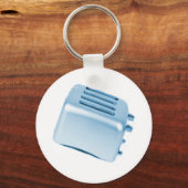  Retro-broodrooster - blauw Sleutelhanger (Voorkant)