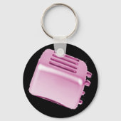  Retro-broodrooster - Roze Sleutelhanger (Voorkant)