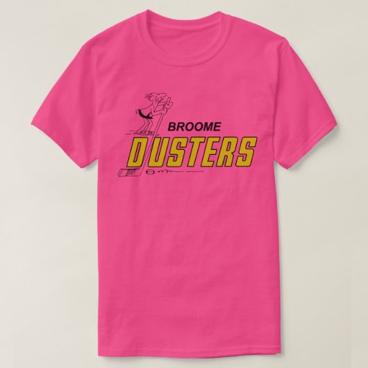 Retro Broome Dusters Slap Shot Hockey T-shirt (Design voorkant)