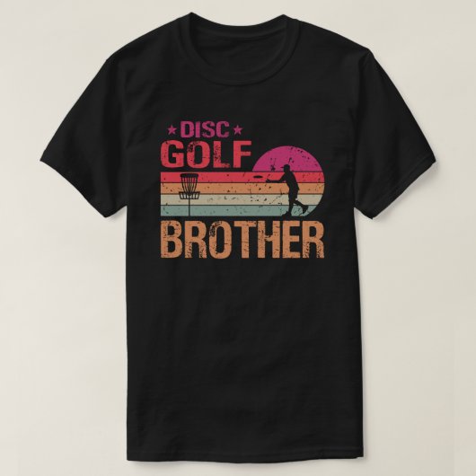 Retro  Brother Disk Golf Frisbee Frolf Brot T-shirt (Design voorkant)