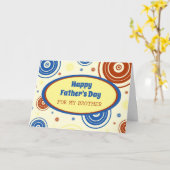 Retro Brother Happy Vaderdag Kaart (Gele Bloem)