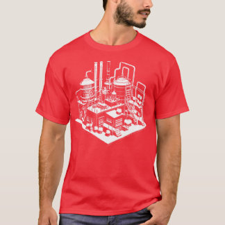 retro brouwerij ontwerp t-shirt