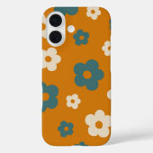 Retro Brown Bloemen Preppy Hippie Chic Gift voor h Case-Mate iPhone Case (Achterkant)