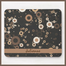 Retro Brown en Beige Circle Patroon