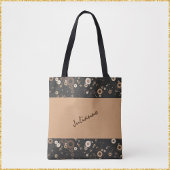 Retro Brown en Beige Circle Patroon Tote Bag