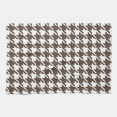 Retro Brown Houndstooth Keukendoek Theedoek (Horizontaal)