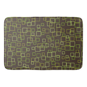 Retro Brown Limoen Bathroom Bath Mat Rug
