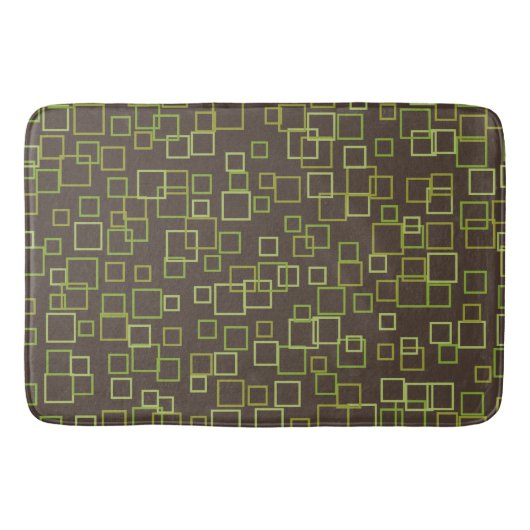 Retro Brown Limoen Bathroom Bath Mat Rug (Voorkant)