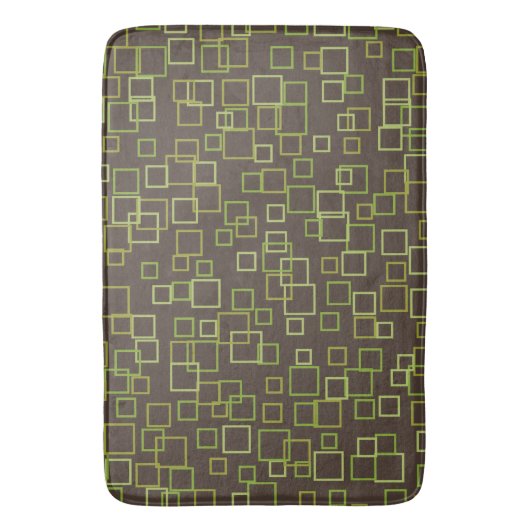Retro Brown Limoen Bathroom Bath Mat Rug (Voorkant Verticaal)