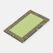 Retro Brown Post merkt op Post-it® Notes (Schuin)