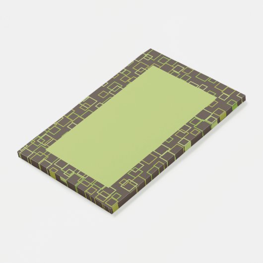 Retro Brown Post merkt op Post-it® Notes (Schuin)