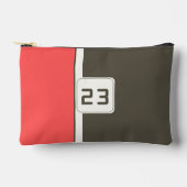 Retro Brown Red Racing Vertical Stripes Etui (Voorkant)