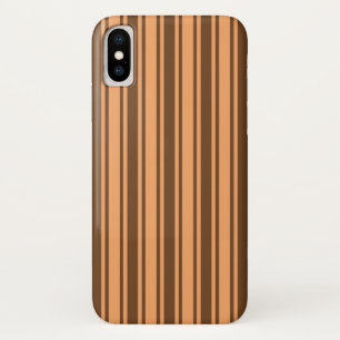 Retro brown snoep stripes uit de jaren zeventig Case-Mate iPhone case