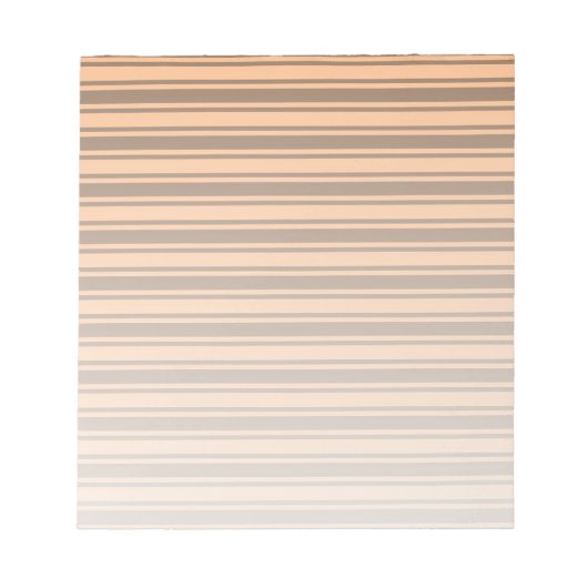 Retro brown snoep stripes uit de jaren zeventig notitieblok (Voorkant)