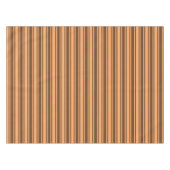 Retro brown snoep stripes uit de jaren zeventig tafelkleed (Voorkant (Horizontaal))