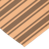 Retro brown snoep stripes uit de jaren zeventig tafelkleed (Gekanteld)