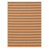 Retro brown snoep stripes uit de jaren zeventig tafelkleed (Voorkant)
