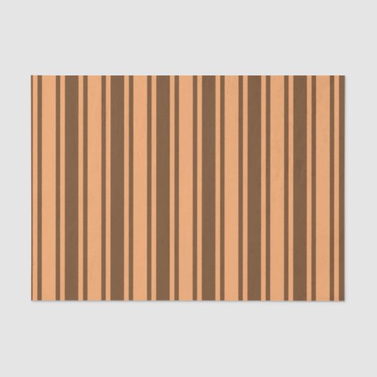 Retro brown snoep stripes uit de jaren zeventig tissuepapier (Voorkant)