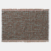 Retro Brown Throw Blanket  Deken (Voorkant)