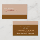 Retro Brown Visitekaartje (Voorkant / Achterkant)