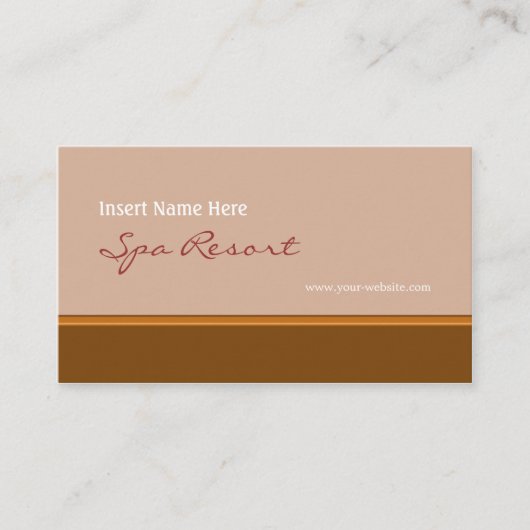 Retro Brown Visitekaartje (Voorkant)