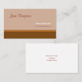 Retro Brown Visitekaartje (Voorkant / Achterkant)