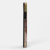  Retro Brown Wood Abstracte Kunst Case-Mate iPhone Case (Achterkant/rechts)