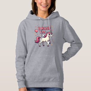 Retro Bruh Ik ben 8 Eenhoorn Verjaardagsfeestje Sc Hoodie