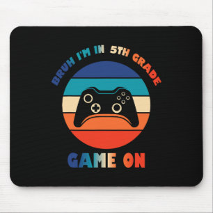 Retro Bruh Ik Zit In Groep 7 Gamer Ck Naar School Muismat