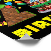 Retro Bruh It's My 2nd Bday Pixel Cake Gamer 2 Yea Poster (Hoek)