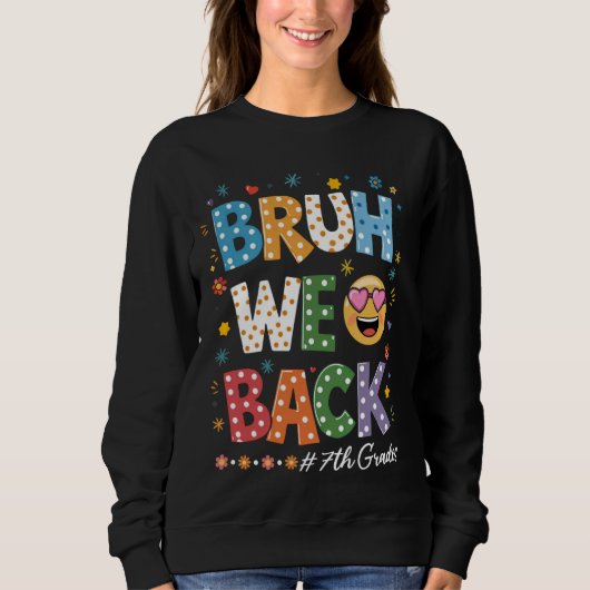 Retro Bruh We Back 7e klassers T-shirt -Cool eerst (Voorkant)
