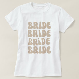 Retro Bruid Bachelorette Feest Vintage T-shirt