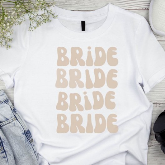 Retro bruid Bachelorette Party  T-shirt