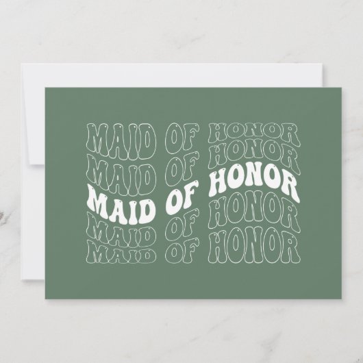 Retro Bruid Bruidsmeisje Kaart (Voorkant)