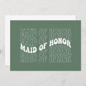 Retro Bruid Bruidsmeisje Kaart (Voorkant / Achterkant)