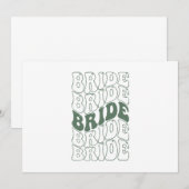 Retro Bruid Bruidsmeisje Kaart (Voorkant / Achterkant)