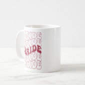 Retro Bruid Bruidsmeisje Koffiemok (Voorkant links)