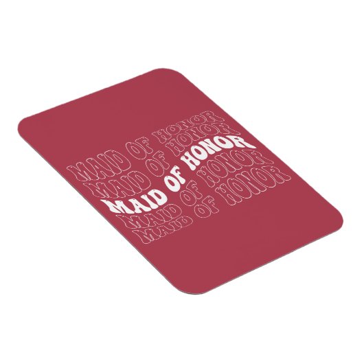 Retro Bruid Bruidsmeisje Magneet (Rechterzijde)