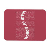 Retro Bruid Bruidsmeisje Magneet (Horizontaal)