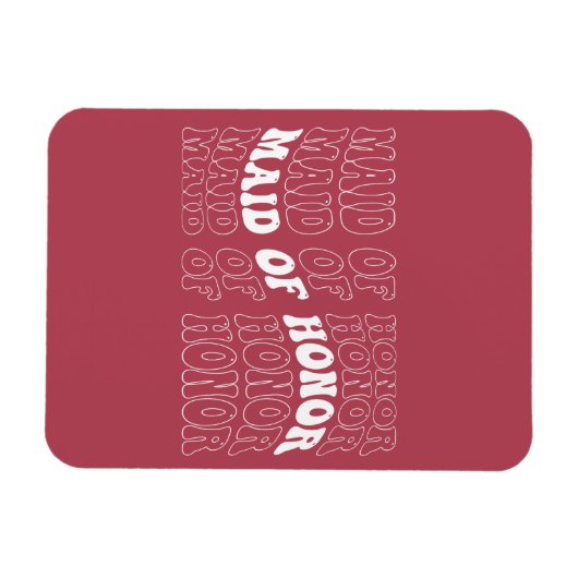 Retro Bruid Bruidsmeisje Magneet (Horizontaal)