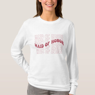 Retro Bruid Bruidsmeisje T-shirt