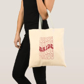 Retro Bruid Bruidsmeisje Tote Bag (Voorkant (product))