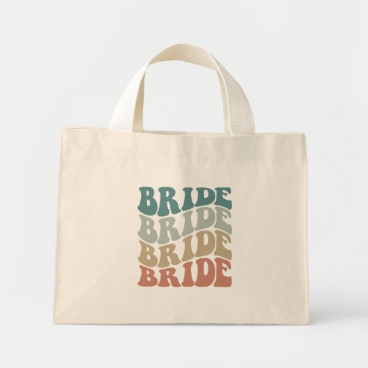 Retro Bruid Mini Tote Bag (Voorkant)