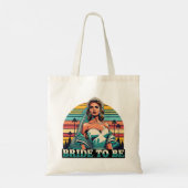 Retro Bruid te worden Tote Bag (Achterkant)