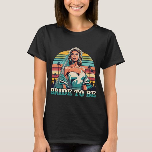 Retro Bruid te zijn T-shirt (Voorkant)