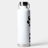 Retro bruid typografie ontwerp waterfles (Voorkant)