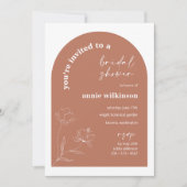 Retro bruids douche uitnodiging bruiloft (Voorkant)